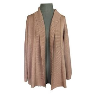 Philosophy Brown Open Front Cardigan Sweater Women’s Size M Excellent Condition